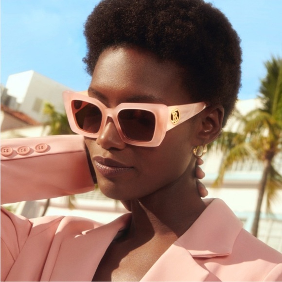 Burberry - translucent pink/nude square frame sunglasses 51-20-140- NWT - Picture 14 of 15